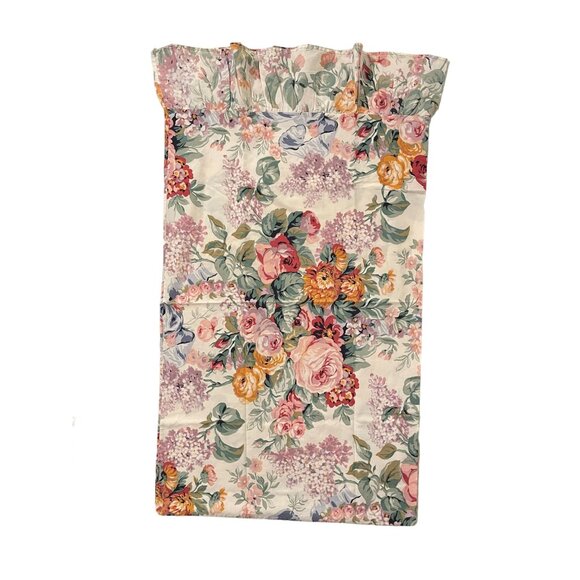 Ralph Lauren Floral Ruffled Pillow Shams 100% Cotton Set Of 3 - Picture 3 of 7